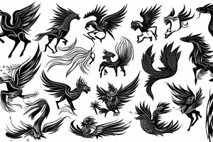 Constellation of pegasus tattoo idea