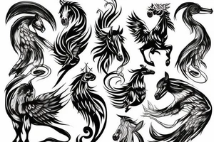 Constellation of pegasus tattoo idea