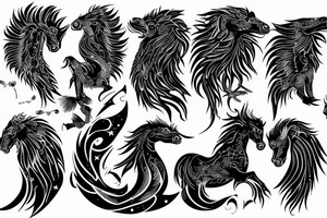 Constellation of pegasus tattoo idea