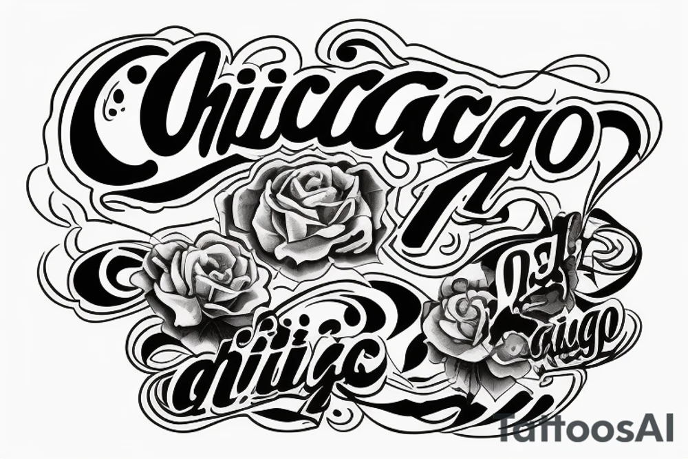 Chicago style due hard tattoo idea