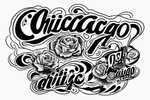 Chicago style due hard tattoo idea