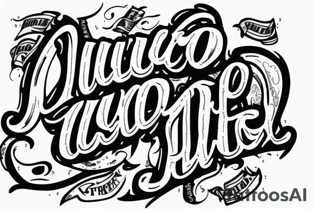 Chicago style due hard tattoo idea