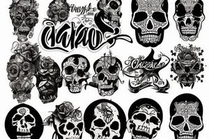Chicano style die hard tattoo idea