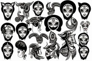 Ram face tattoo idea