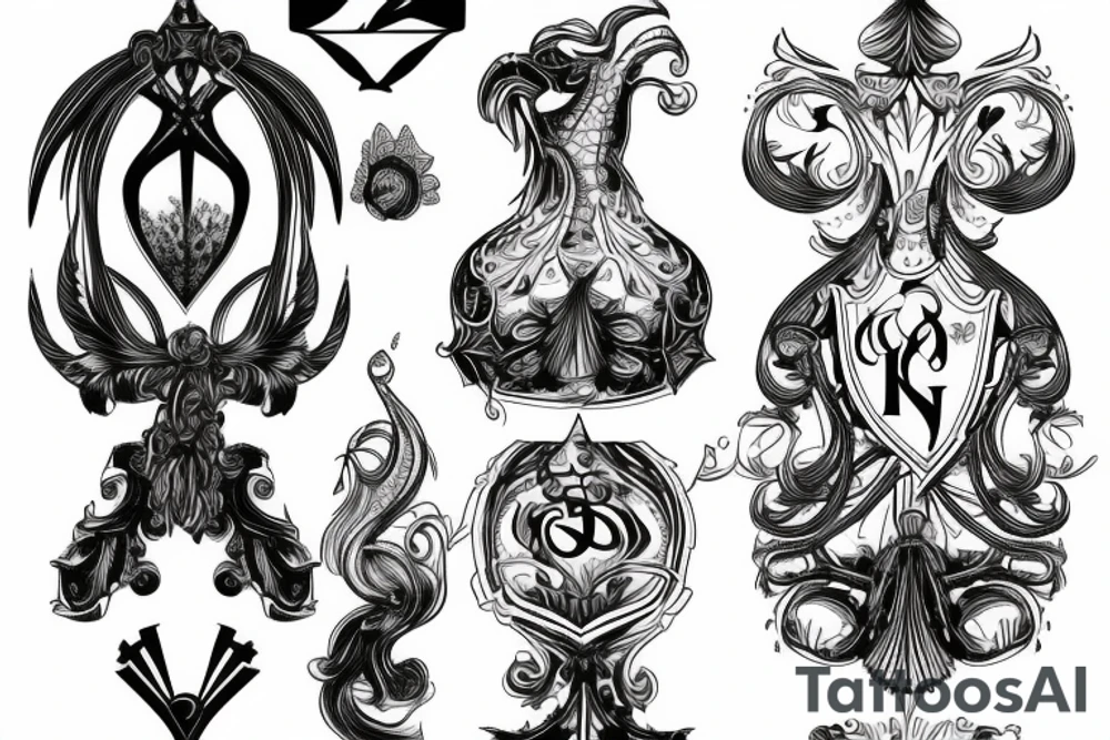 Matheson crest on a shelid tattoo idea