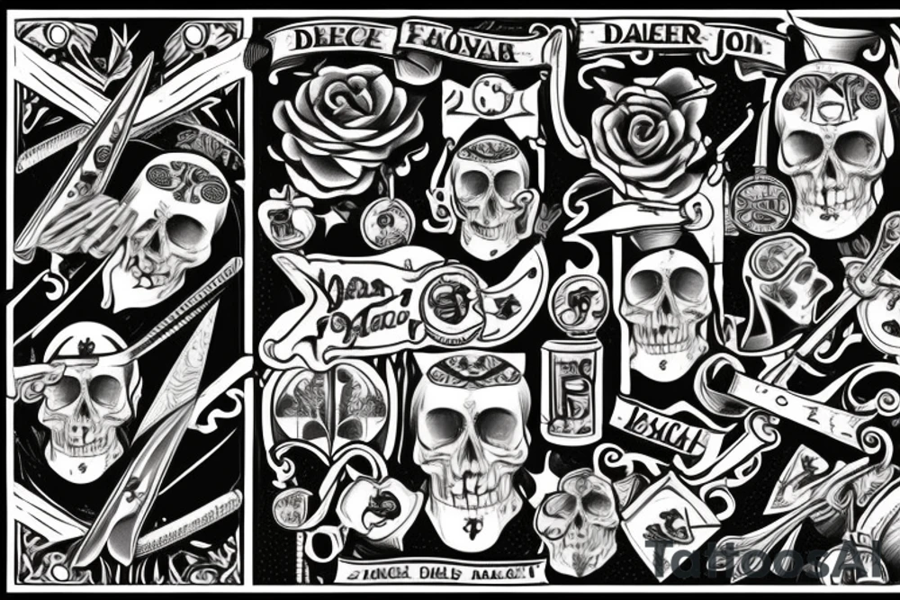 dagger tattoo idea