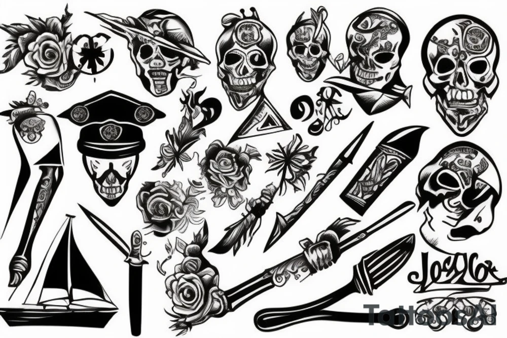 dagger tattoo idea