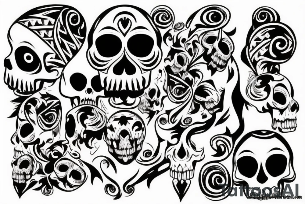 skull tattoo idea