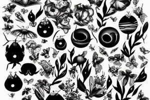Envolée d'abeille se transformant en merle tattoo idea