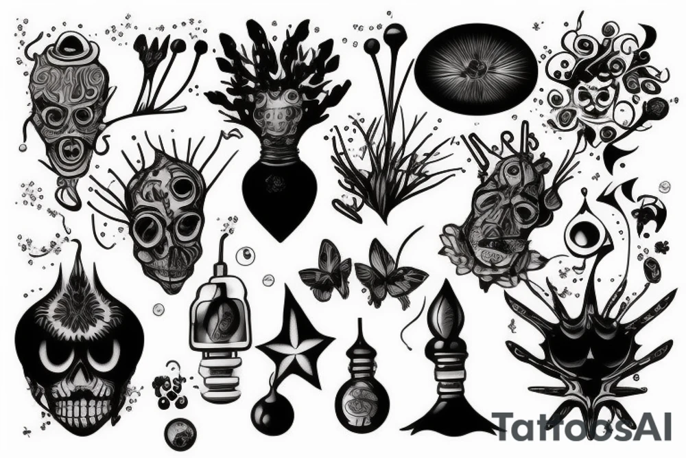 Ampoule qui ressemble à la terre tattoo idea