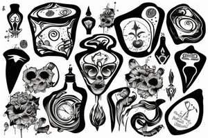 Ampoule qui ressemble à la terre tattoo idea