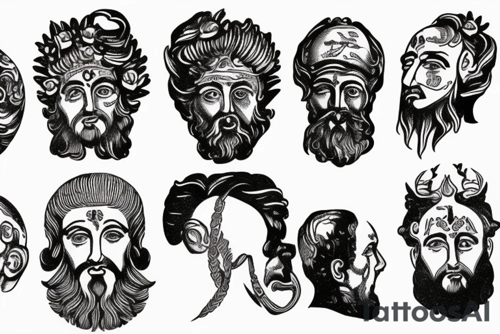 Marcus Aurelius's head tattoo idea
