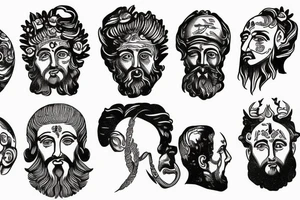 Marcus Aurelius's head tattoo idea