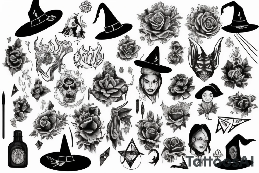 Witch tattoo idea