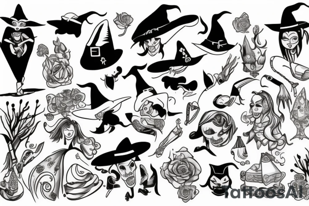 Witch tattoo idea