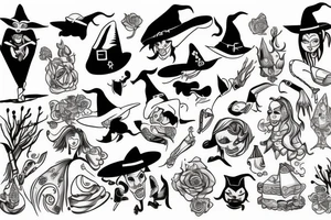 Witch tattoo idea