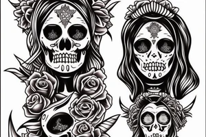 Santa Muertos tattoo idea