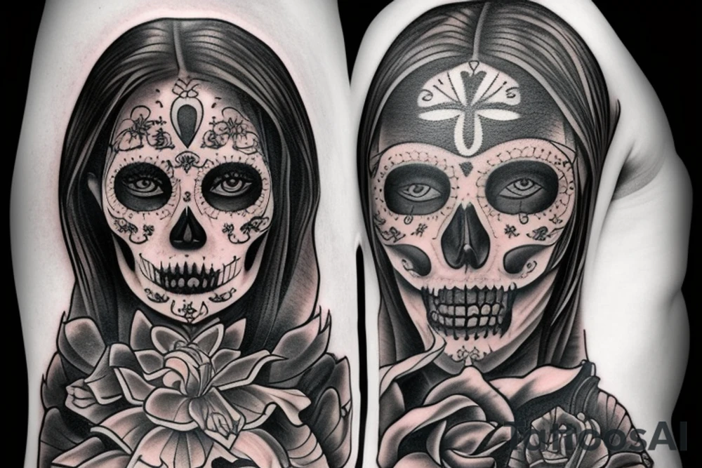 Santa Muertos tattoo idea