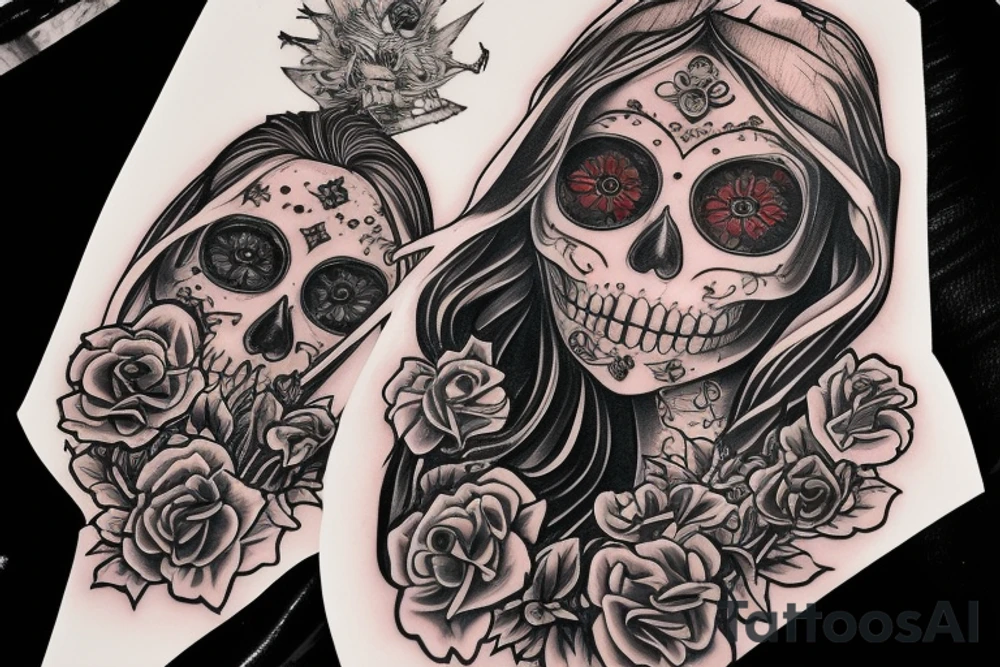 Santa Muertos tattoo idea