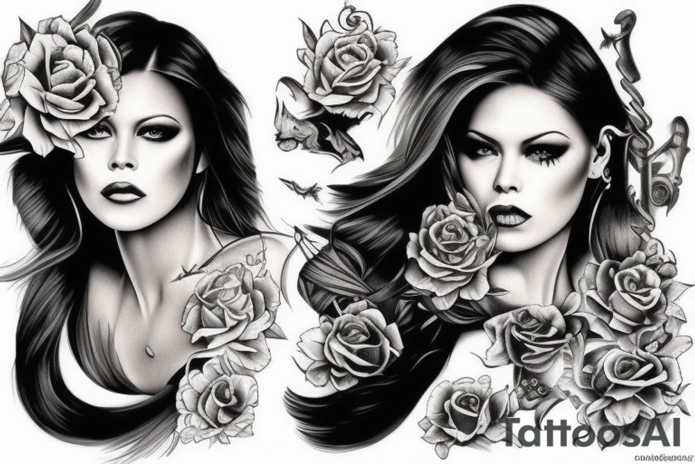 Dark fantasy tattoo idea