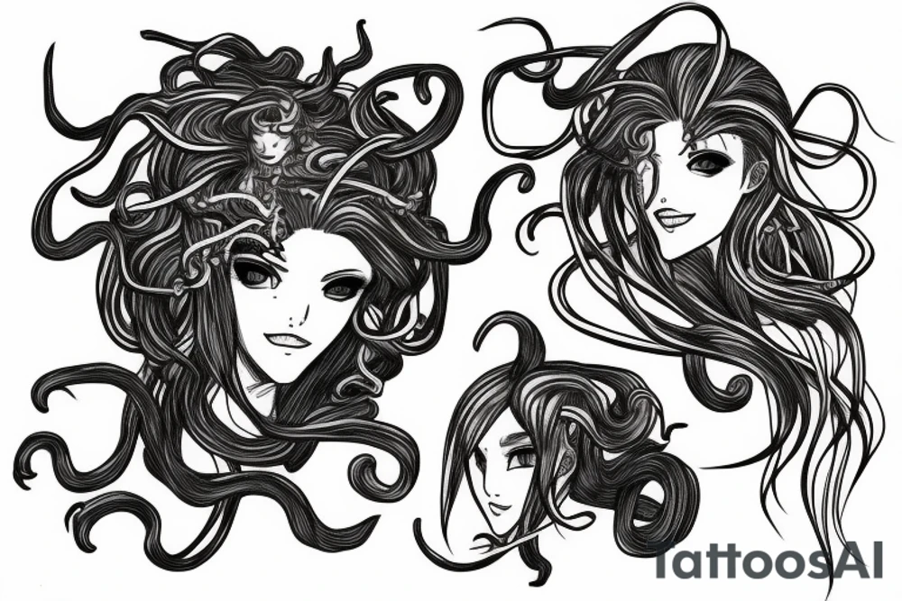 Medusa anime tattoo idea