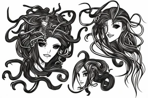 Medusa anime tattoo idea