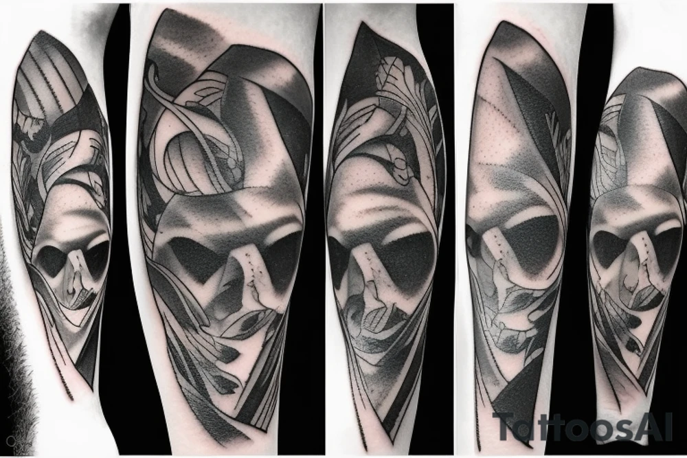 Bats with blades tattoo idea