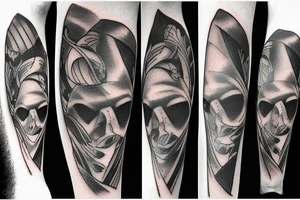 Bats with blades tattoo idea