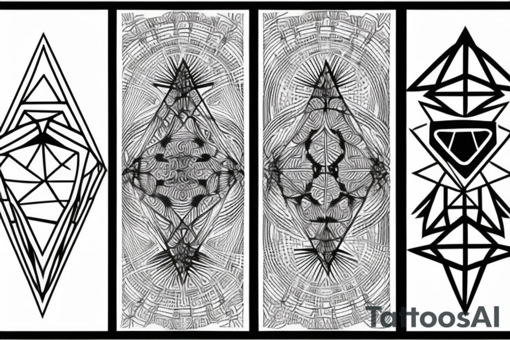 geometric tattoo idea