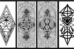 geometric tattoo idea