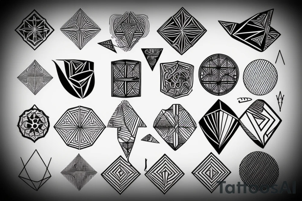 geometric tattoo idea