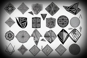 geometric tattoo idea
