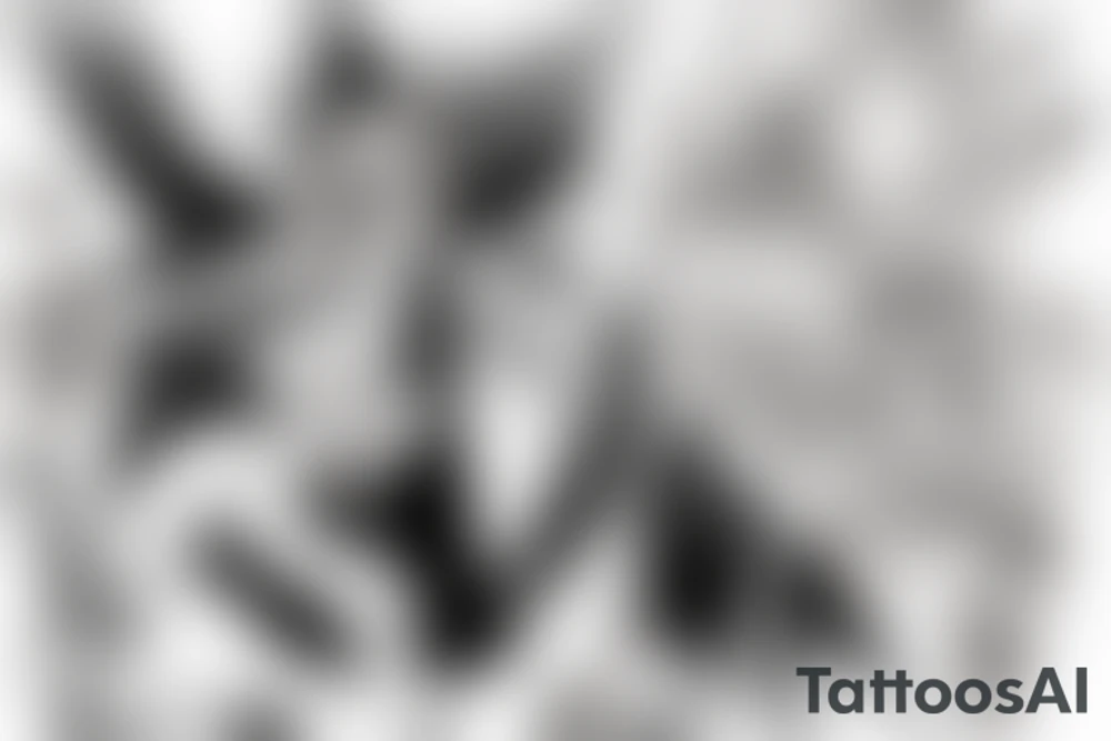 Ulqiorra from bleach with the number four tattoo idea