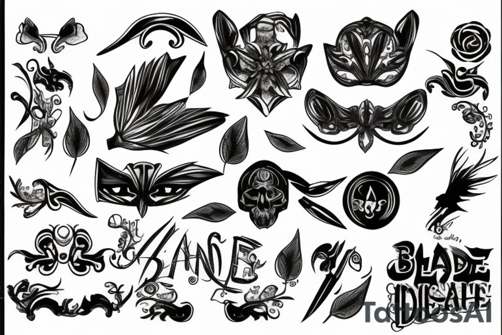 blade tattoo idea