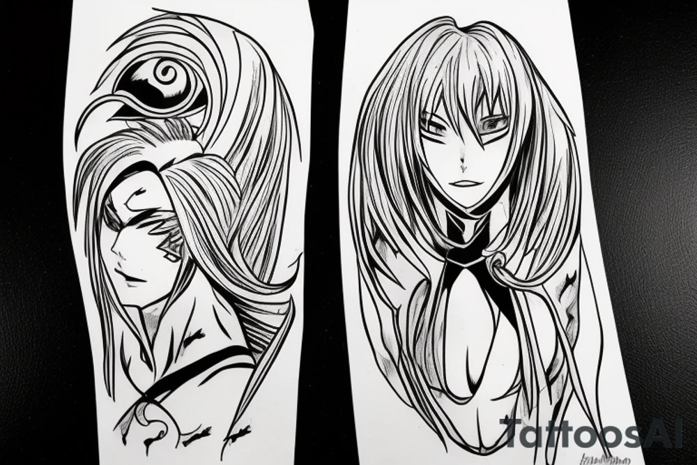 Ulqiorra from bleach with the number 4 tattoo idea