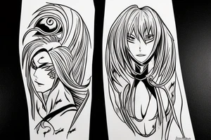 Ulqiorra from bleach with the number 4 tattoo idea