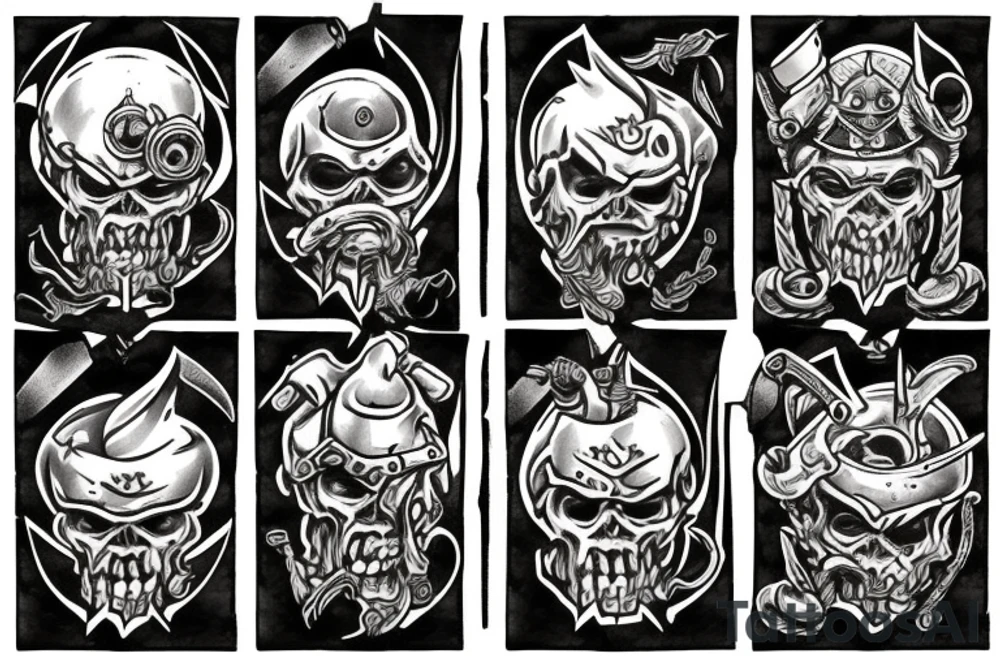 Orc blood bowl tattoo idea