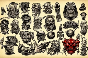 Orc blood bowl tattoo idea