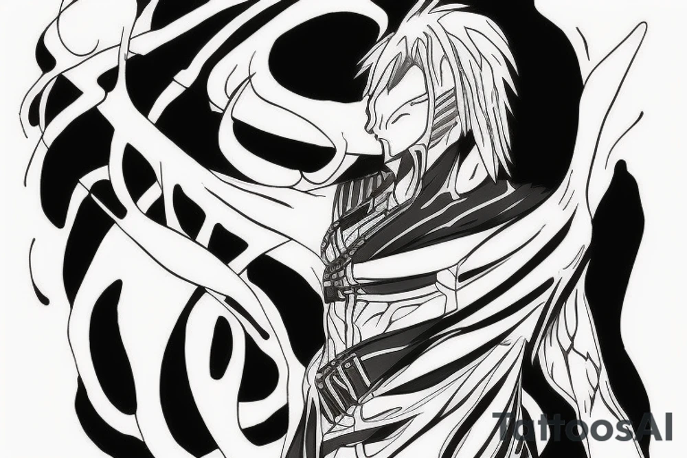 Ulqiorra from bleach with the number 4 tattoo idea