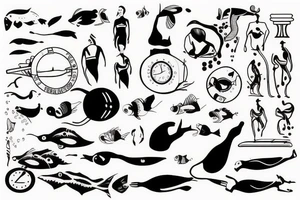 swimmer tattoo idea