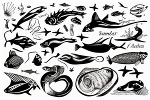 swimmer tattoo idea