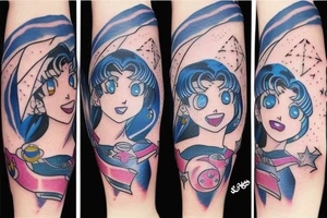Sailor moon in space tattoo idea