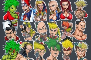 Blanka and cammy from Street fighter tattoo idea