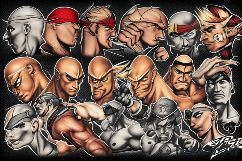 Street fighter tattoo idea