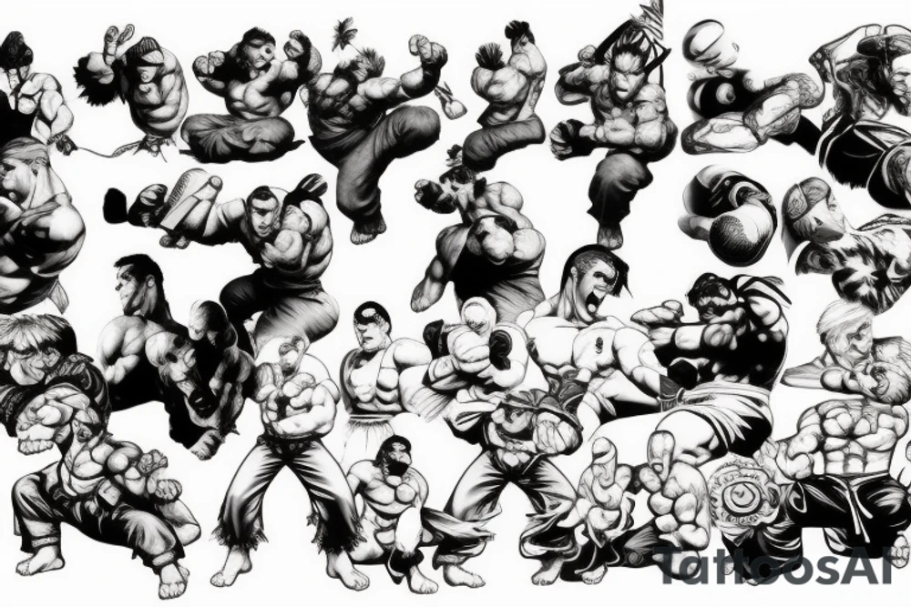 Street fighter tattoo idea