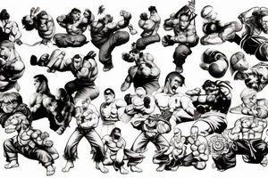 Street fighter tattoo idea
