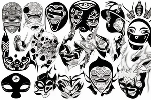 mask tattoo idea