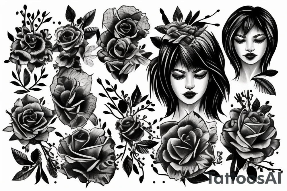 women, life, freedom tattoo idea