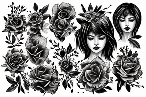 women, life, freedom tattoo idea