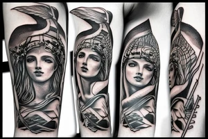 greek mythology god forearm tattoo idea
